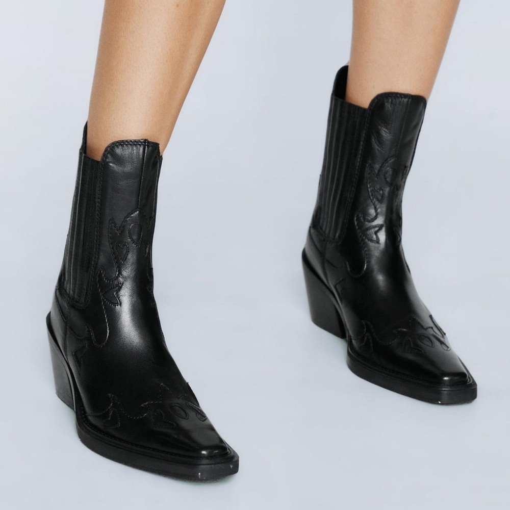 NastyGal Western Booties